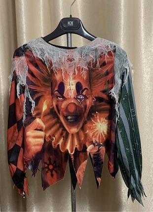 Карнавальна кофта хеллоуін злий клоун george розмір  на 9-10 років