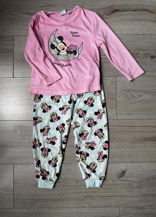 Тепла стильна та зручна піжама minnie mouse.