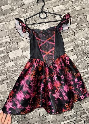 Карнавальный костюм на хэллоуин, карнавальный костюм на хелловін, карнавальний костюм на девочку хэллоуин, платье на девочку хэллоуин, платье ведьма