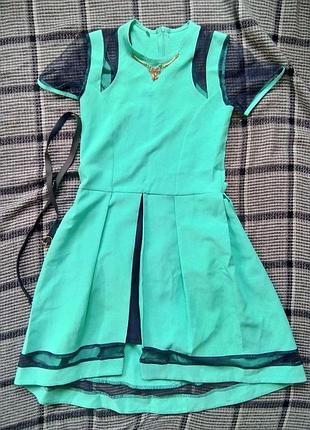 Детское детвора платье с ожерельем, поясом и с накидкой