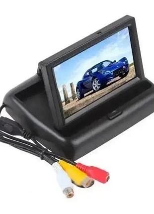 Автомобільний монітор для камери заднього виду 4.3" складаний дисплей для камери заднього виду