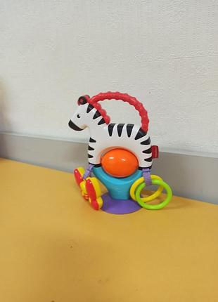 Игрушка на присоске fisher-price зебра
