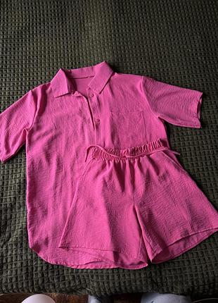 Рожевий костюм (жатка), стан новий , дуже зручний та без дефектів