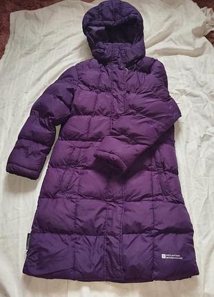 Пуховик удлиненный на 7-8 лет