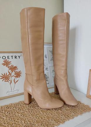 Кожаные сапоги