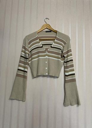 Кардиган женский в полоску