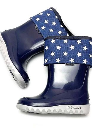 Дитячі гумові чоботи для хлопчика romika р 21