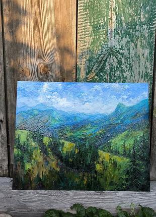 Гірський пейзаж картина живопис