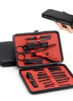 Манікюрний набір 12 предметів у футлярі