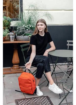 Міський рюкзак "light" b01 оранжевий\помаранчевий чоловічий, жіночий, унісекс 8 л