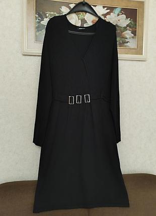 Трикотажное демисезонное платье миди, размер 44-46, бренд frank walder