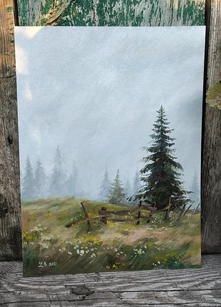 Гірський пейзаж живопис картина