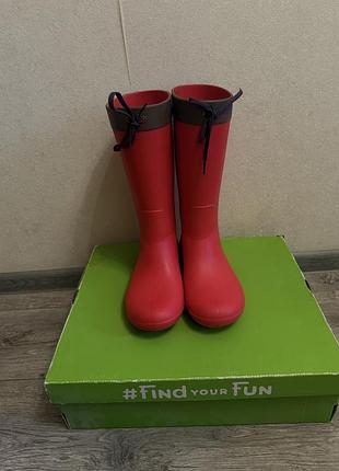 Резиновые сапоги crocs w8 39