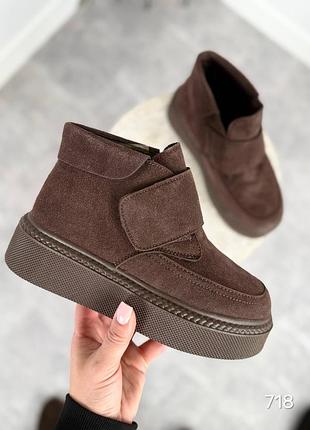 Жіночі черевики з натуральної замші