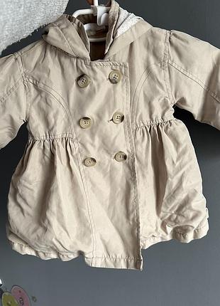 Тренч плащ витрівка на дівчинку 80 1 рік