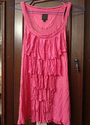 Майка розовая малиновая женская