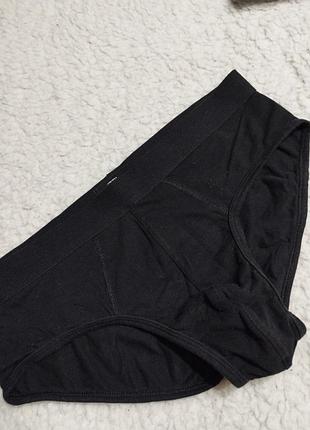 Черные мужские брифы ,по замерам размер л