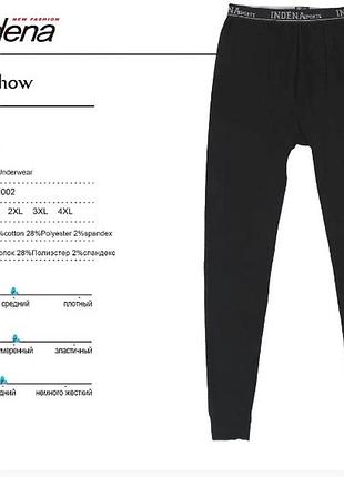 Чоловічі термопідштанники кальсони indena
