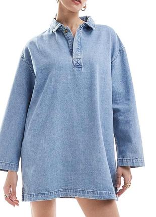 Джинсова міні сукня