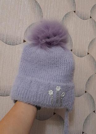 Шапка, шапочка, утеплена, зима 48-50см. ідеальний стан.