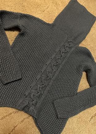 Свитер шерсть крупная вязка италия