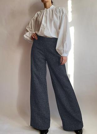 Вовняні теплі твідові штани брюки палаццо 2ndday