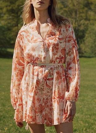 Короткое платье свободного кроя h&amp;m