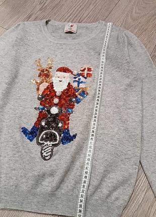 Свитер новогодний 158см. 2