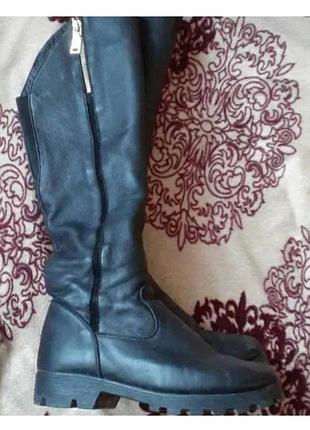 Чоботи шкіряні зимові на хутрі