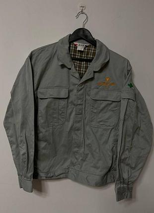 Куртка ветровка женская серая relaxed over size, размер l.