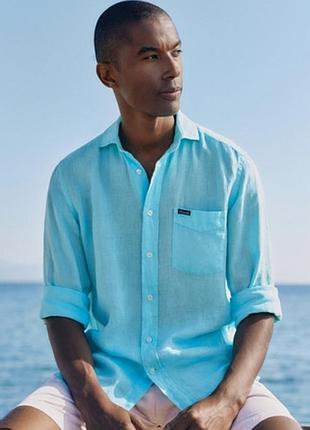 Рубашка мужская льняная faconnable