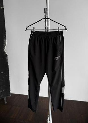 New balance mens black reflective running track capri pants чоловічі, чорні, спортивні, штани, капрі, нью беленс