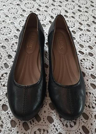 Черные классические туфли hotter натуральная кожа размер 38