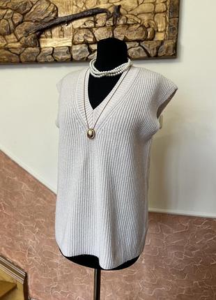 Жилет жилетка безрукавка вовна меріноса і кашемір galeria merino/cashmere