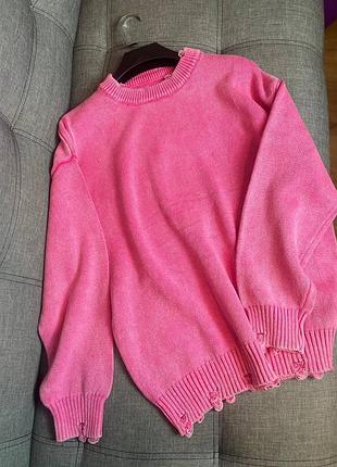 Мега стильный женский свитер варенка в стиле oversize. производство туречки 🇹🇷(lux качества