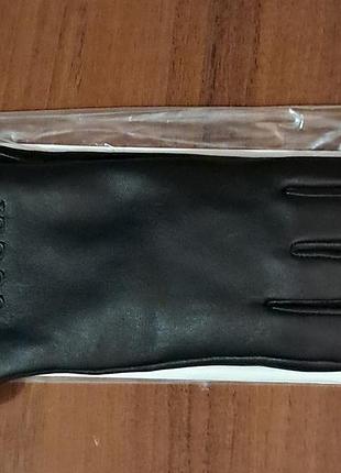 Рукавички шкіряні чорні