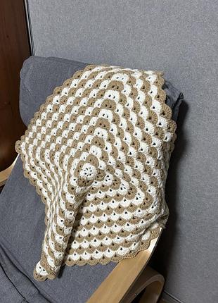 Вязаный детский плед