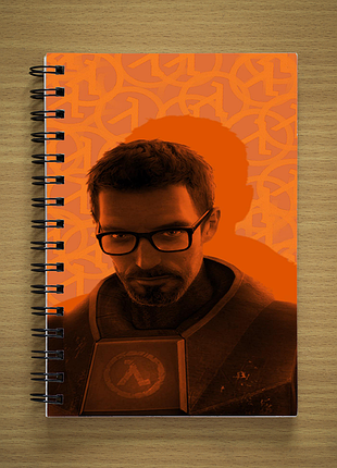 Блокнот sketchbook скетчбук с принтом half life | период полуразпада #01 gordon freeman | гордон фримен