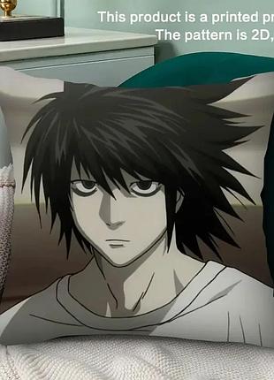 Декоративна подушка з героєм аніме death note — стильний аксесуар для дому та подарунок фанатам