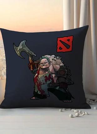 Декоративна подушка з героєм гри dota 2 pudge — стильний подарунок геймерам і фанатам кіберспорту