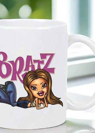 Керамічна кружка bratz – стильний посуд з яскравим принтом для фанатів