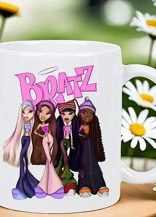 Чашка bratz стиль y2k з принтом героїнь – керамічна кружка для дівчат, подарунок подругам