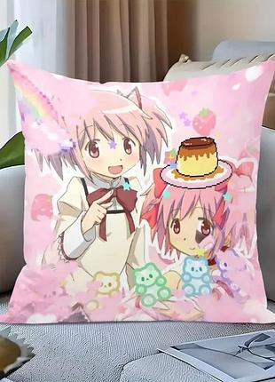 Подушка аніме mahou shoujo madoka magica – мадока канаме | декоративна подушка puella magi