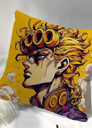 Подушка jojo’s bizarre adventure – джорно джованна (giorno giovanna) з аніме golden wind