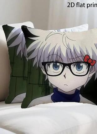 Декоративна подушка кіллуа золдік (killua zoldyck) з аніме hunter x hunter – стильна аніме подушка для дому