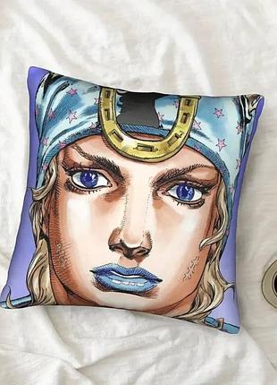 Декоративна подушка джонні джостар (johnny joestar) з аніме jojo’s bizarre adventure: steel ball run – стильна