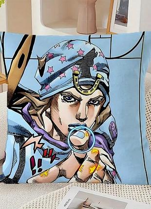Подушка jojo’s bizarre adventure – джонні джостар (steel ball run)
