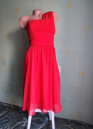 Красивое платье красной меди в греческом стиле xs/s