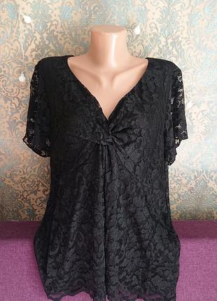 Красивая блуза большой размер батал 50 /52 блузка