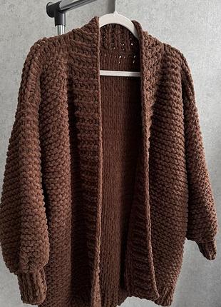 Плюшевий кардиган новий ручної роботи